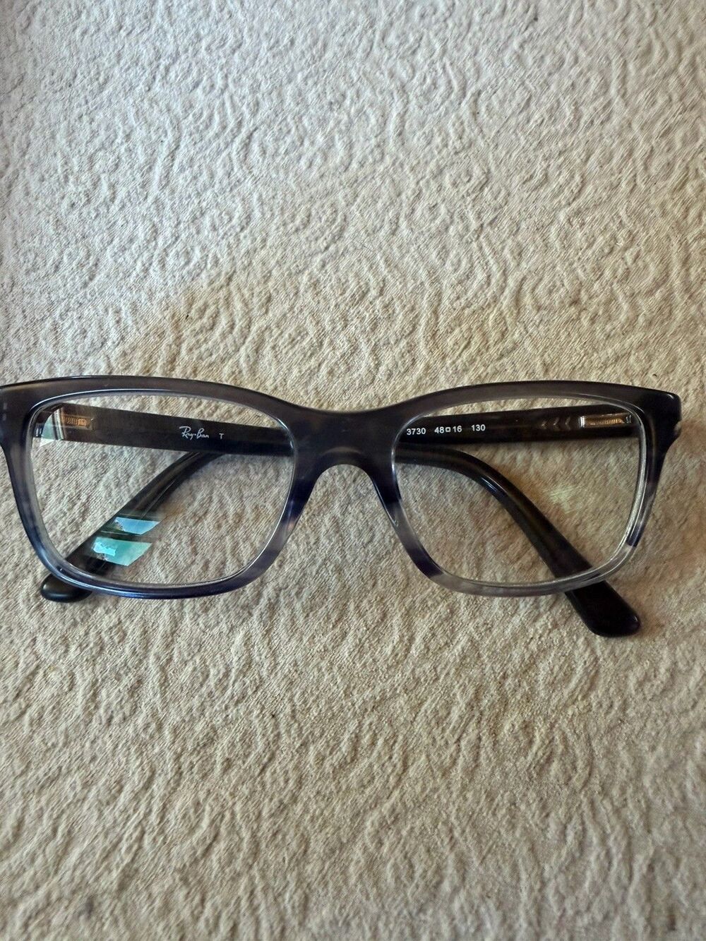 Ray-Ban Small Junior Striped Gray RB1536 3730 Optical 48-16-130 Frame Only
